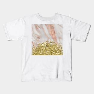 Marble gold rush Kids T-Shirt